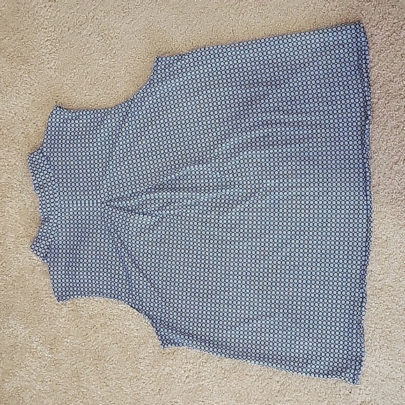 Max Studio Tie Neck Sleeveless Shirt Large - Picture 3 of 6